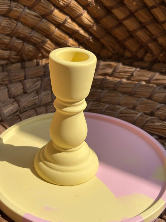 Świecznik Lumiere - Żółty