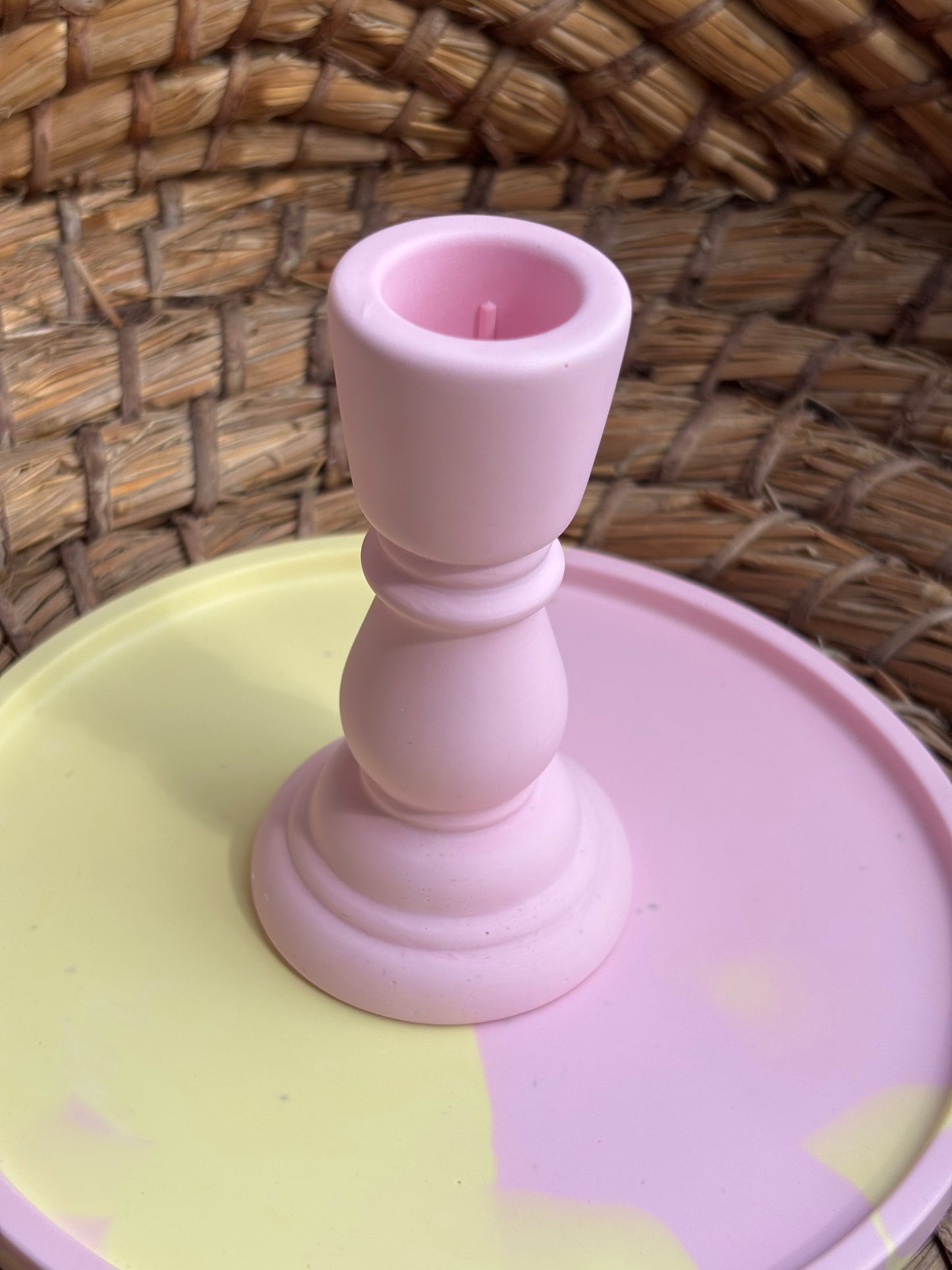 Świecznik Lumiere - Różowy