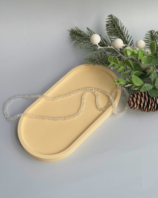 Taca dekoracyjna - Bezowy