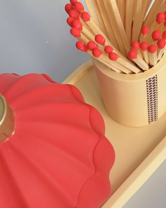 Pojemnik na zapałki - Bezowy