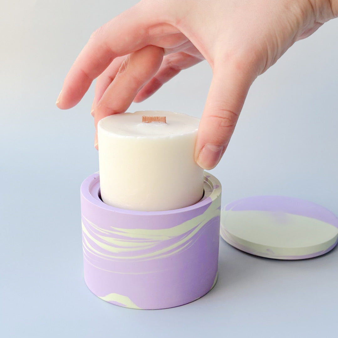 Świeca Sojowa Basic -  CREAMY LAVENDER