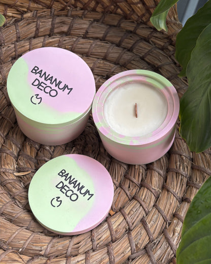 Świeca Sojowa Basic - GREEN FLORAL