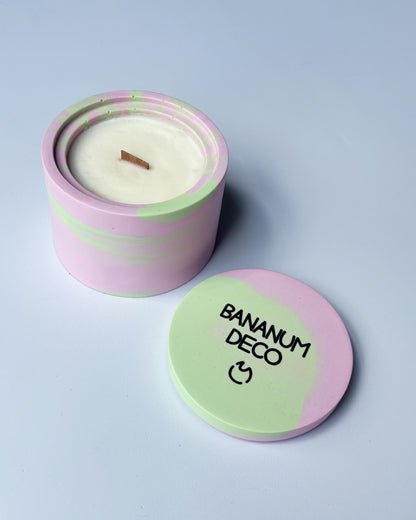 Świeca Sojowa Basic - GREEN FLORAL