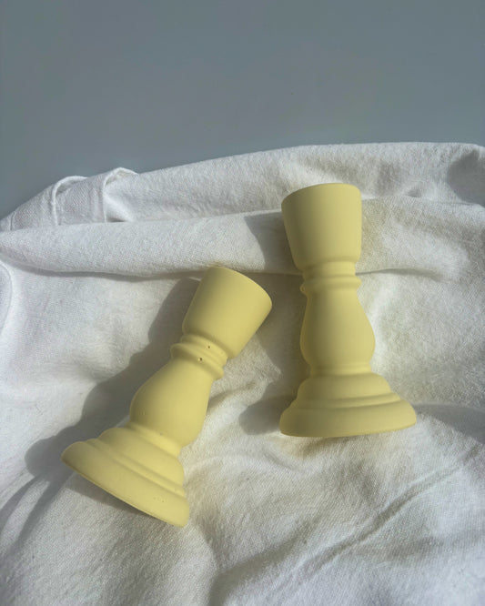 Świecznik Lumiere - Żółty