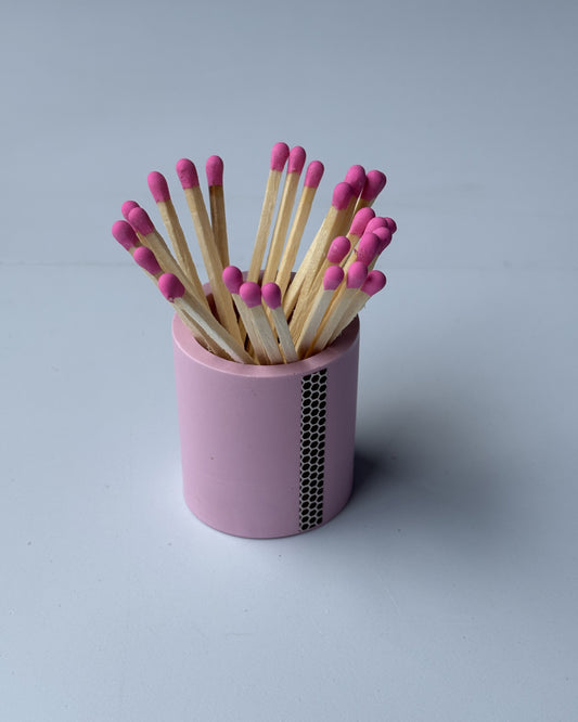 Pojemnik na zapałki - Różowy