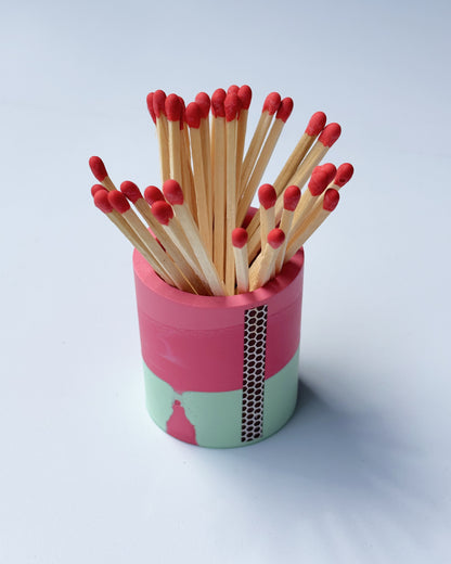Pojemnik na zapałki - Truskawkowo-miętowy