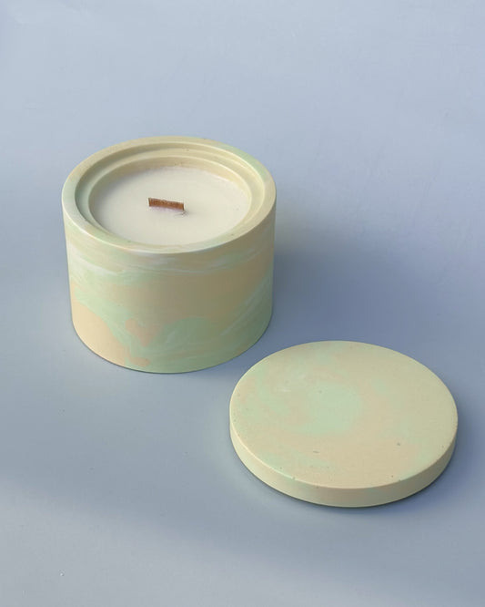 Świeca Sojowa Basic - GREEN FLORAL