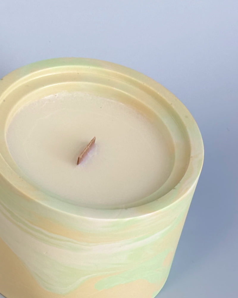 Świeca Sojowa Basic - GREEN FLORAL