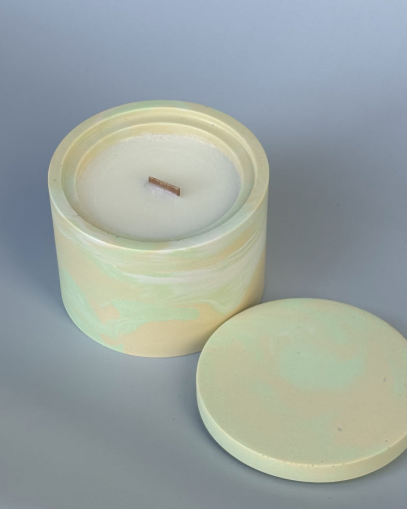 Świeca Sojowa Basic - GREEN FLORAL