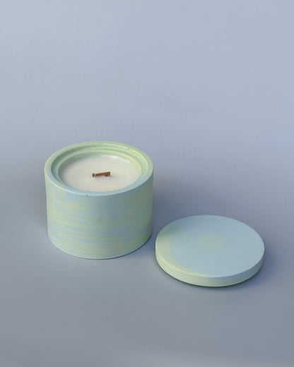 Świeca Sojowa Basic - GREEN FLORAL