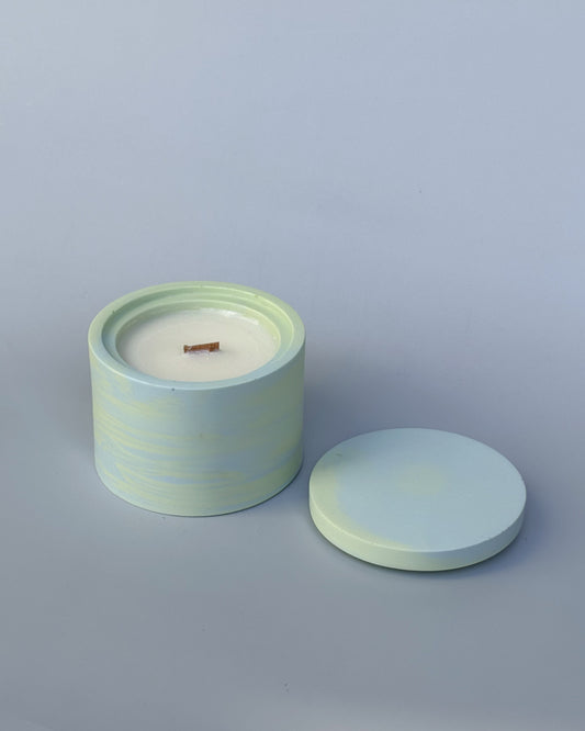 Świeca Sojowa Basic - GREEN FLORAL