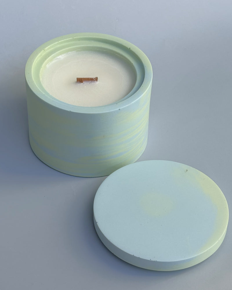 Świeca Sojowa Basic - GREEN FLORAL