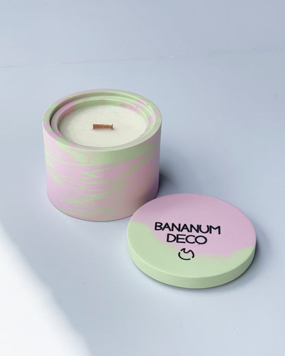 Świeca Sojowa Basic - GREEN FLORAL