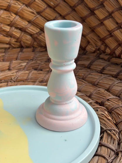 Taca dekoracyjna mała - Niebiesko-żółty