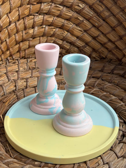 Taca dekoracyjna mała - Niebiesko-żółty