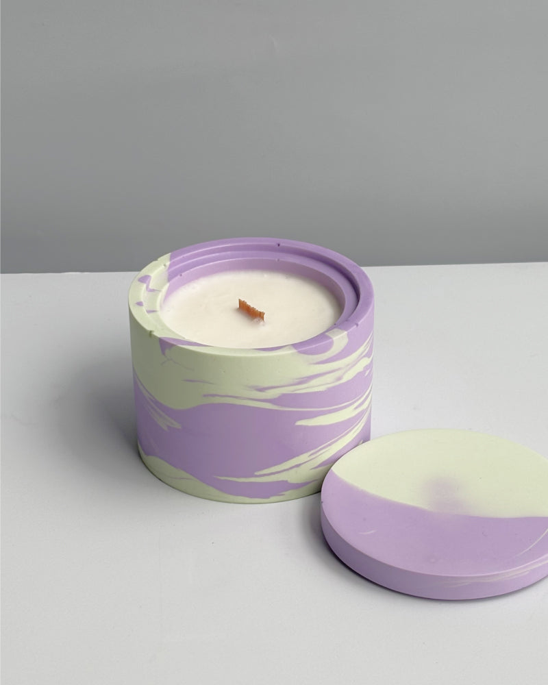 Świeca Sojowa Basic -  CREAMY LAVENDER