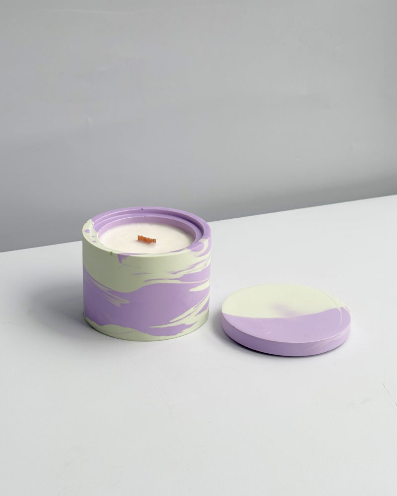 Świeca Sojowa Basic -  CREAMY LAVENDER