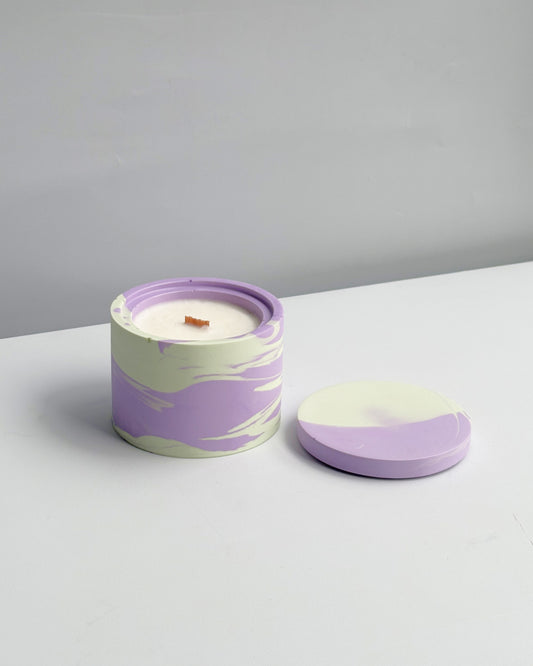 Świeca Sojowa Basic -  CREAMY LAVENDER