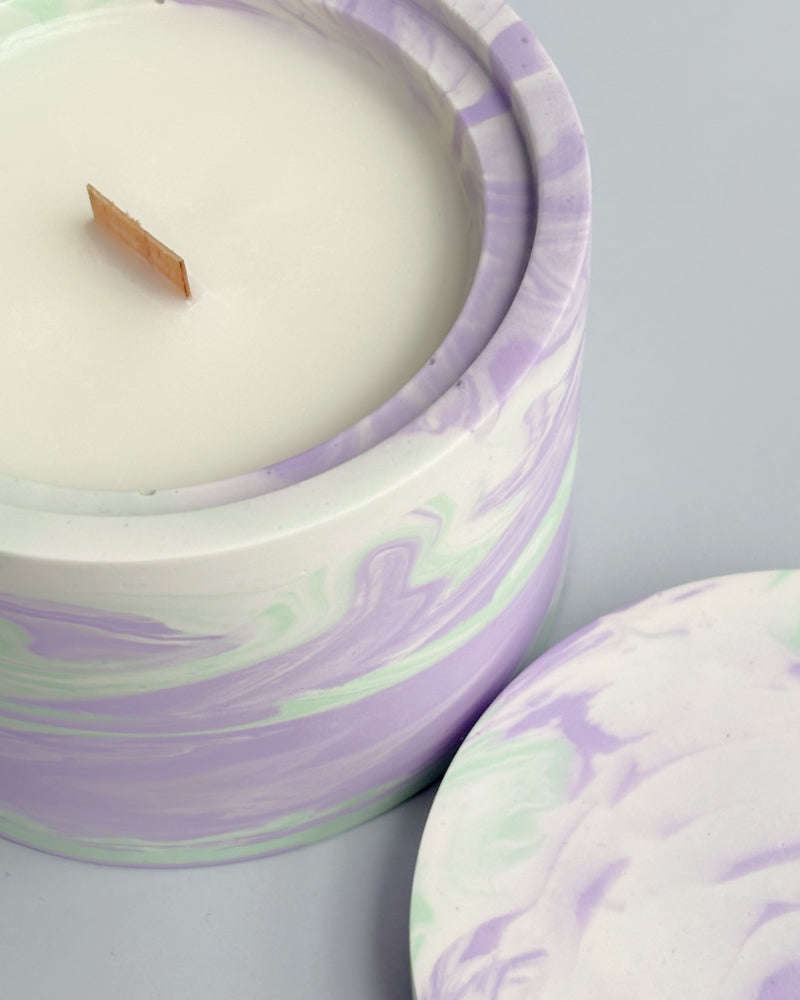 Świeca Sojowa Basic -  CREAMY LAVENDER