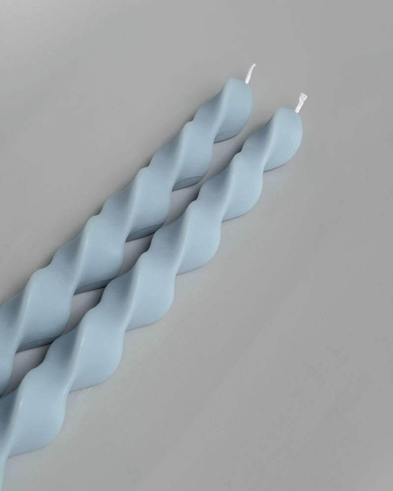 Taper Candles Wave - Blue (2 pcs.)