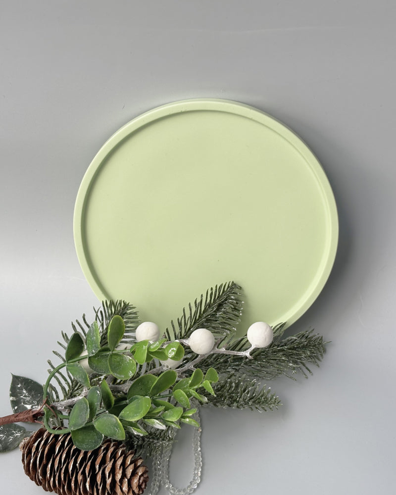 Taca dekoracyjna mała - Jasnozielony