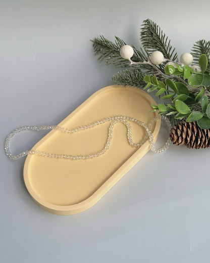 Taca dekoracyjna - Bezowy