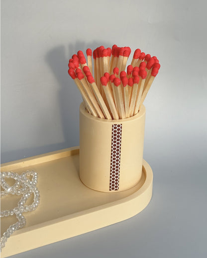 Pojemnik na zapałki - Bezowy